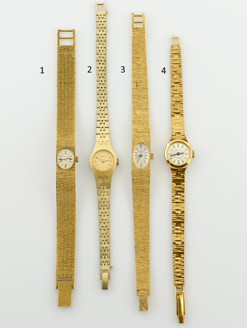 Vintage Seiko Damenuhr, Genaue Goldfarbene Damenuhr, mechanische Uhr mit 17steinen Inkabloc, Geschenk für Sie Bild 3