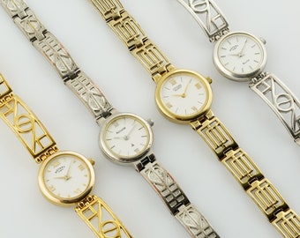 montre Rotary pour femme vintage, montre pour femme couleur or Citizen, montres-bracelets de cocktail pour femme, cadeau pour elle