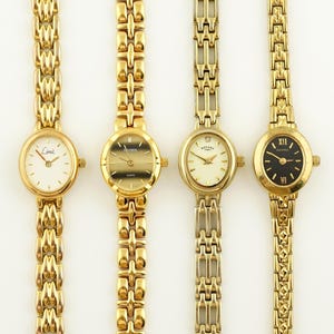 Vintage Women's Rotary Watch, Limit gold colored womens Watch, Ladies cocktail wristwatches, Gift for her, vintage gold wrist watch
