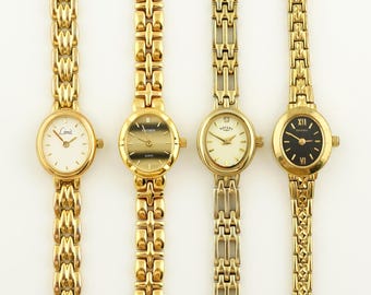 Vintage Gold Women's Rotary Watch, Ladies Limit Oval Cocktail Wristwatch