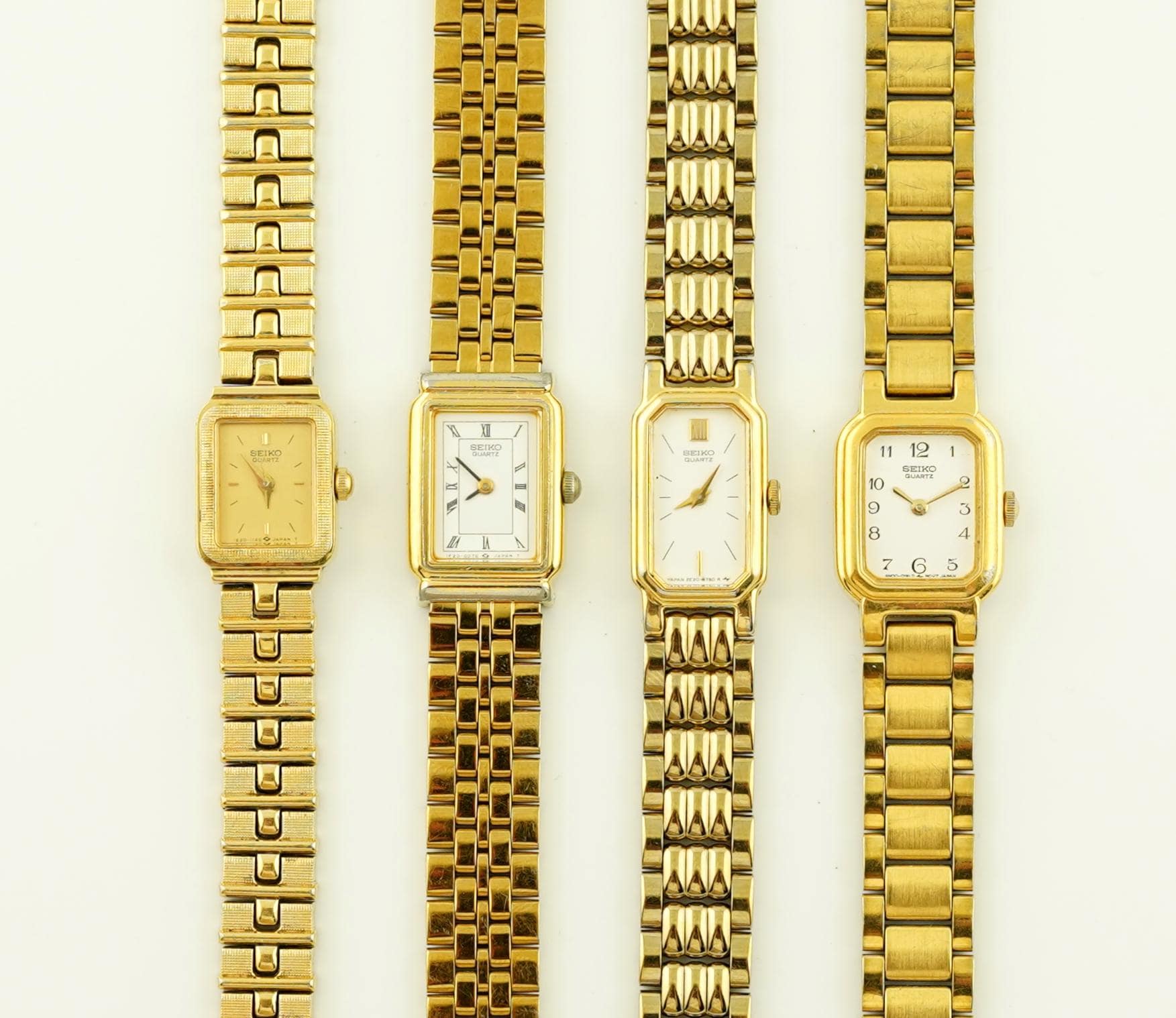 ヴィンテージ セイコー レクタンギュラー ゴールドウォッチ