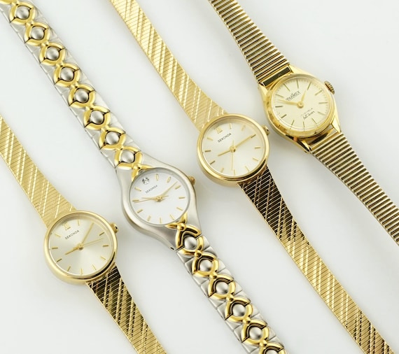 Vintage Women s Parmex Watch Sekonda Gold Colored Womens Watch Round Ladies Cocktail Wristwatches Gift for Her Etsy Australia