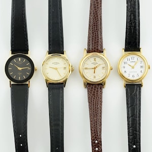 Vintage Women&#39;s Rotary Watch, Lorus leather strap womens Watch, Water resistant watch, Quartz Watch, Gift for her, vintage wrist watch