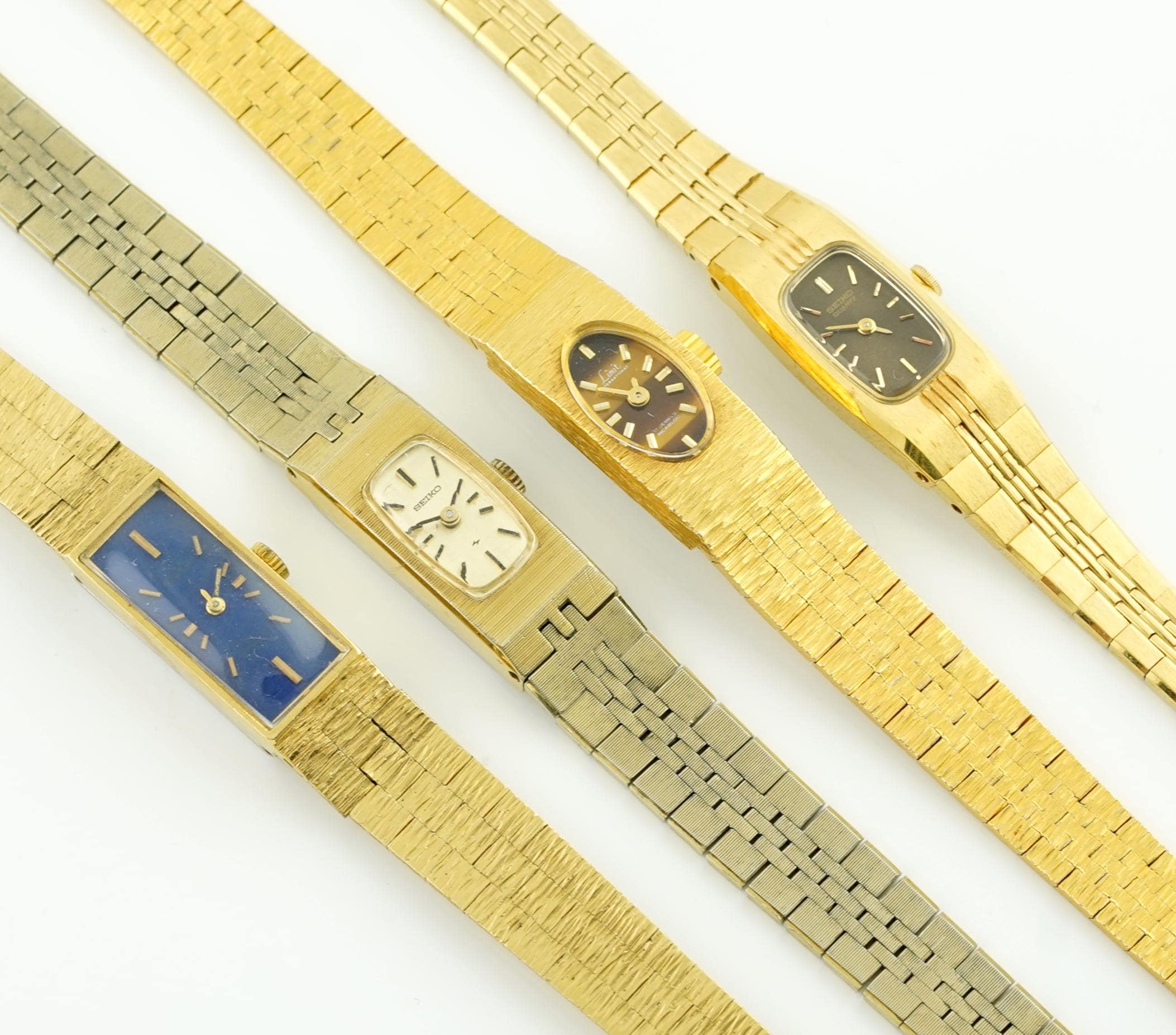 Vintage Seiko Ladies Gold Tone Watch 11-5130 Manual Wind Bark Texture Bracelet Manual Woman Wind Watch Seiko - Etsy main image 4