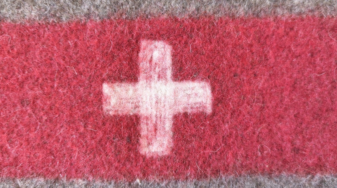 Rare Swiss Army Wool Blanket Warehouse Swiss Military Etsy