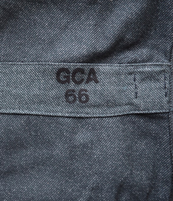 Unused Swiss army gray denim jacket, Vintage clot… - image 5
