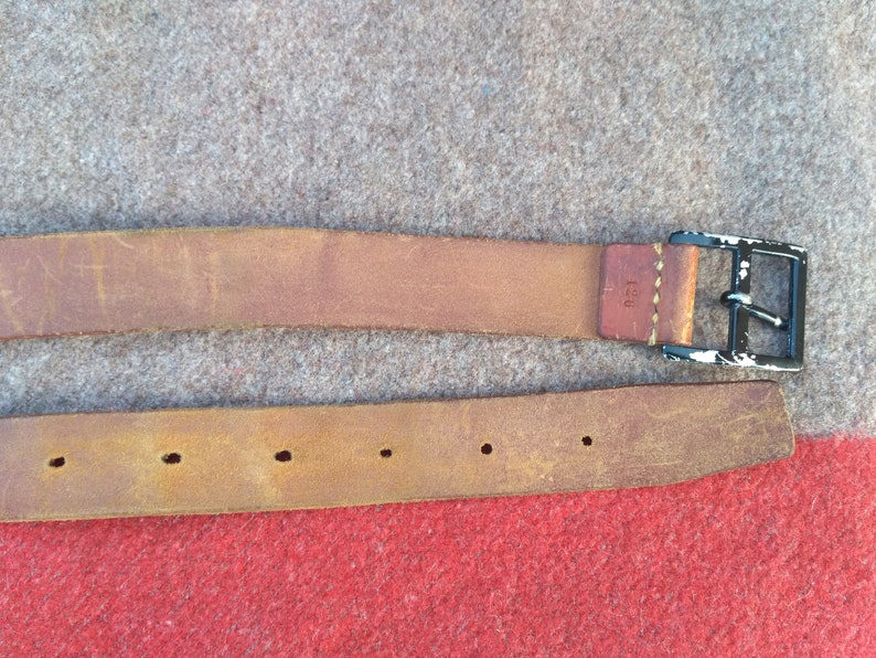 Vintage Swiss Army Soldier Leather Belts 1988 Officer Belt - Etsy