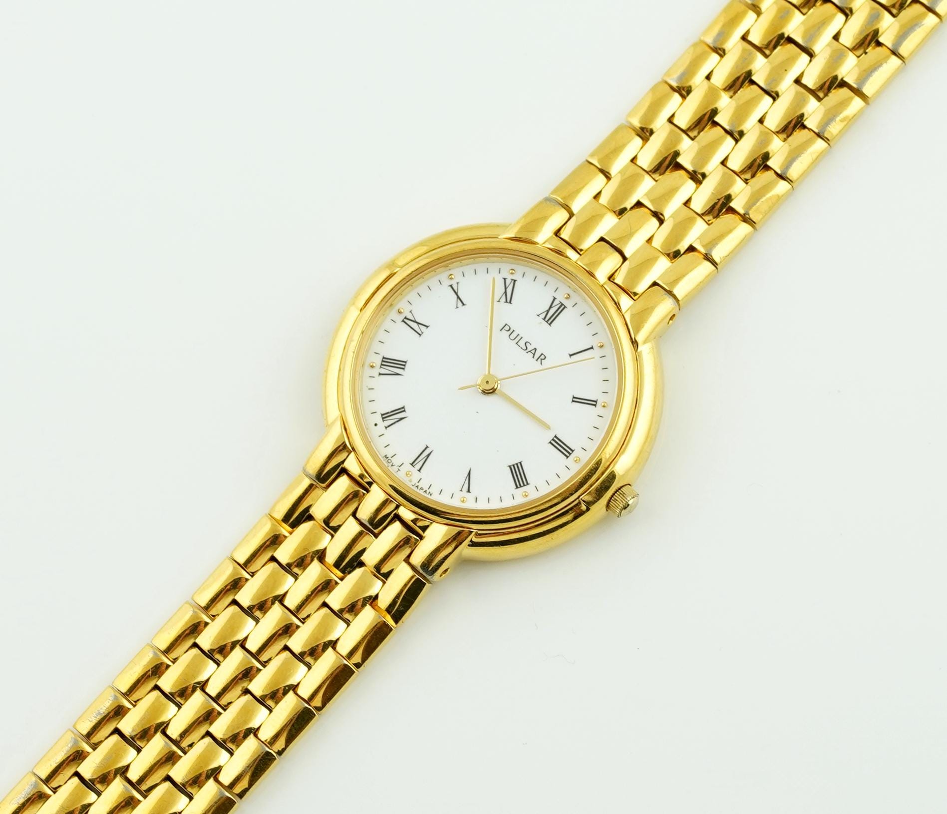 Vintage Pulsar Womens Gold Watch in Original Box, Roman  display picture 1