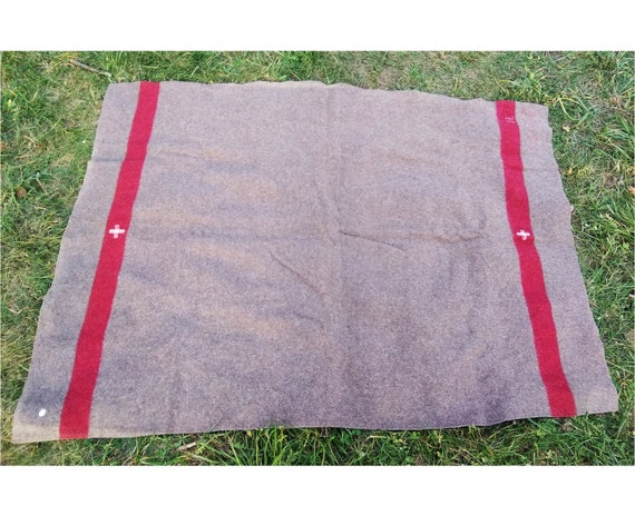 Schweizer Armee Decke Braun Wolldecke Wool Blanket CH Army