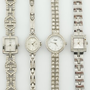 Vintage Women's Limit Watch, Sekonda silver colored womens Watch, Ladies cocktail wristwatches, Gift for her, vintage silver watch
