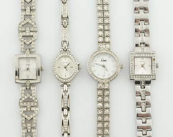Vintage Women&#39;s Limit Watch, Sekonda silver colored womens Watch, Ladies cocktail wristwatches, Gift for her, vintage silver watch