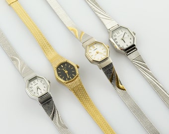 Reloj Lorus vintage para mujer, reloj Accurist para mujer, relojes de pulsera de cóctel finos para mujer, regalo para ella