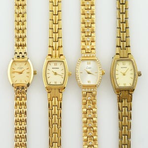 Vintage Women&#39;s Sekonda Watch, Limit gold colored womens wrist watch, Ladies cocktail wristwatches, Gift for her, vintage gold watch