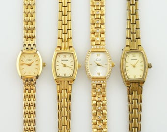 ヴィンテージ セイコー レクタンギュラー ゴールドウォッチ