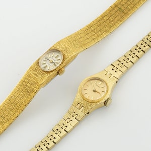 Vintage Seiko Damenuhr, Genaue Goldfarbene Damenuhr, mechanische Uhr mit 17steinen Inkabloc, Geschenk für Sie Bild 7