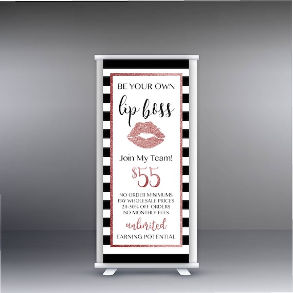 Lip Boss Event Product Banner Senegence Lipsense Banner Etsy
