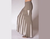 SAMPLE SALE Summit Skirt with a high waist and elastic top, thin jersey bottom with geometric accents. Size Small. One of a Kind.