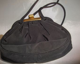 1920's Black Evening Bag with Coin Purse