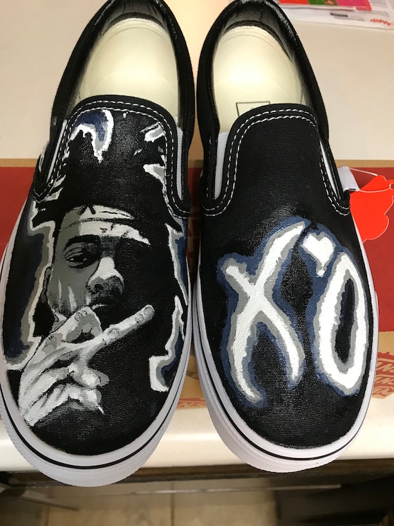 The Weeknd custom Vans | Etsy