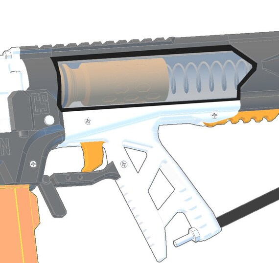 Nerf Caliburn Esper Talon Claw 1 5 Od Clear Plunger Etsy