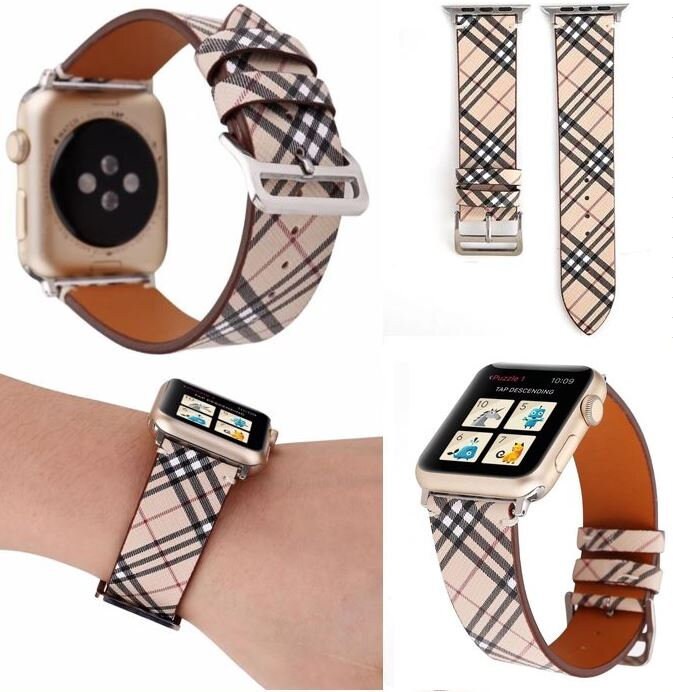 Designer Burberry Plaid Pattern Apple Watch Band Replacement Etsy