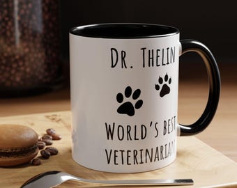 Caneca Veterinária Personalizada: Presente para Amantes de Animais, Xícara de Café Personalizada