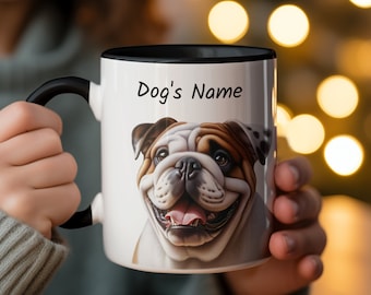 Caneca personalizada com retrato de animal de estimação: caneca de café personalizada