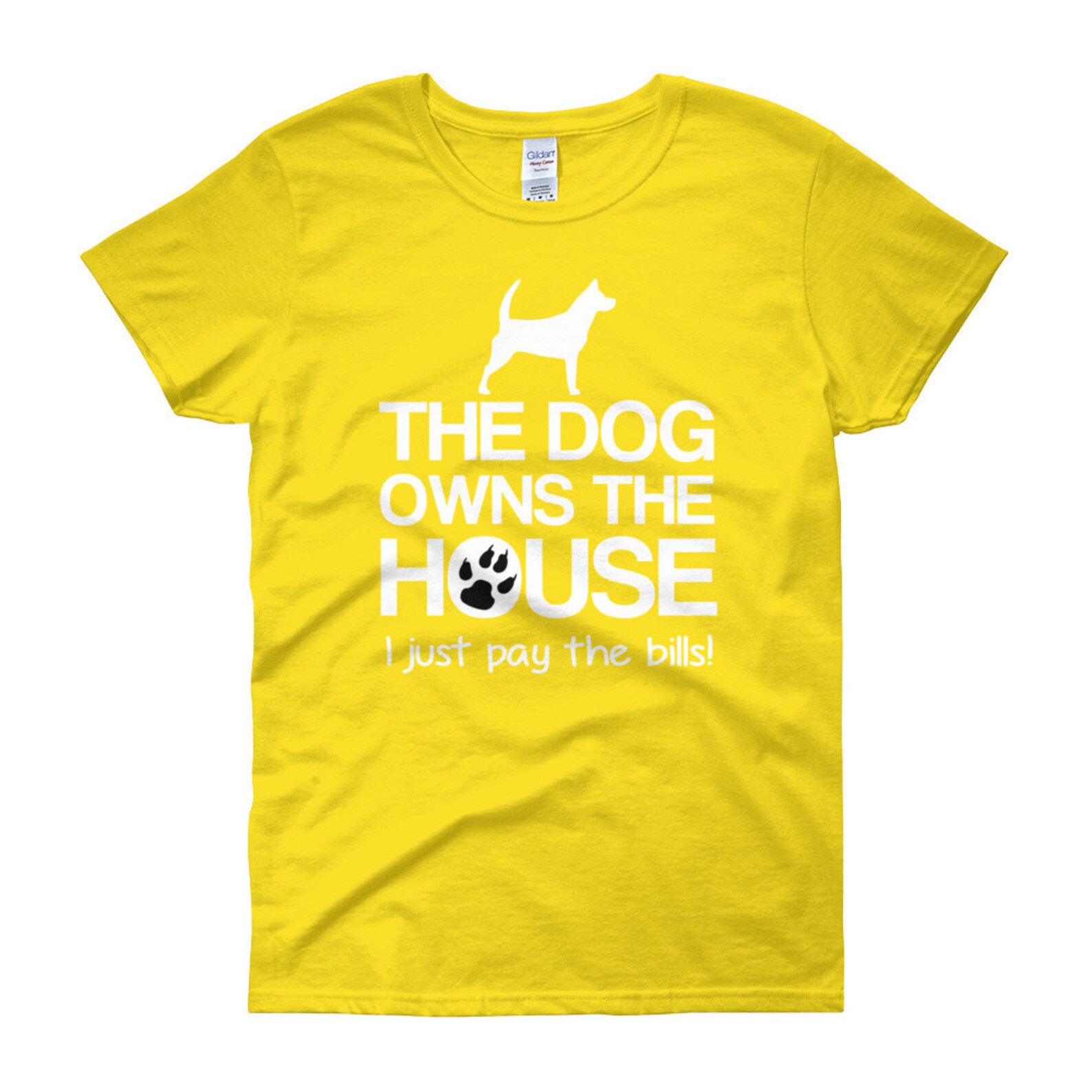 Funny Dog Shirt the Dog Owns the House Dog Lover Gift Dog Etsy