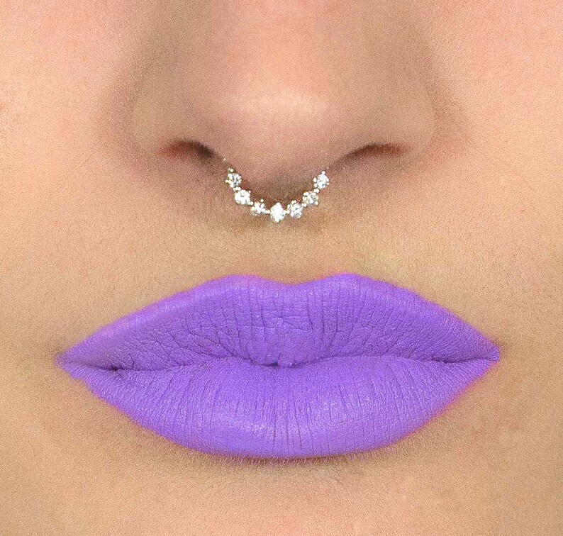 Septum Jewelry Diamond Septum Ring. Nose Ring in Gold Etsy