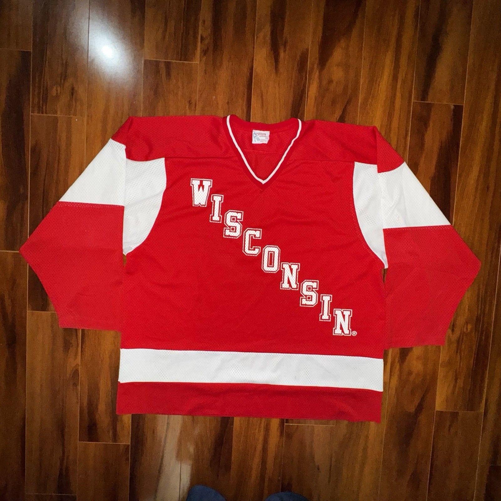 80s Champion フットボールTシャツ WISCONSIN HOCKEY