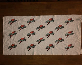 Vintage Gatorade Sideline Bench Golf Towel 42x21.5  USA Sports Drink Promo