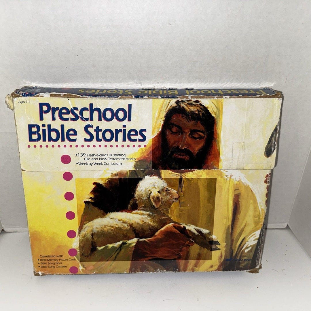 Abeka Books Preschool Bible Stories Flash A Cards Box Set 143 Cards ...