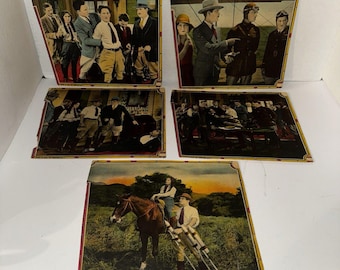 1928 The Phantom Flyer Silent Film Lobby Cards Lot of 5  Al Wilson Aviation