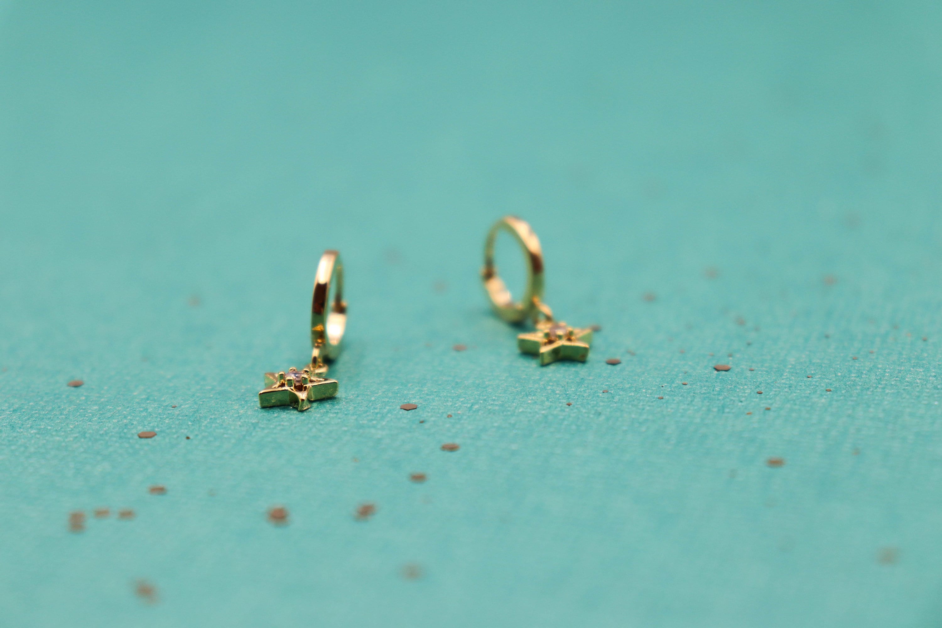 star-earrings-dangle-star-earrings-gold-christmas-earrings-hoop