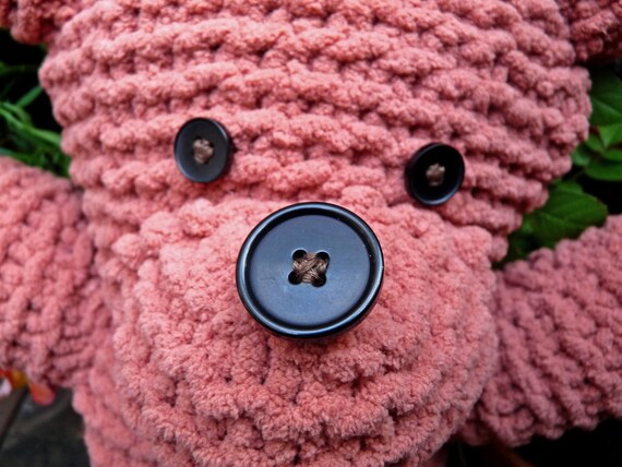 button eyed teddy bear