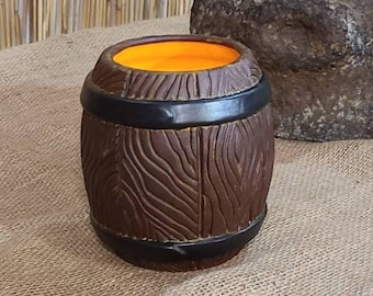 Rum Barrel Tiki Mug 16oz