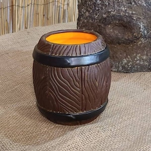 Rum Barrel Tiki Mug 16oz