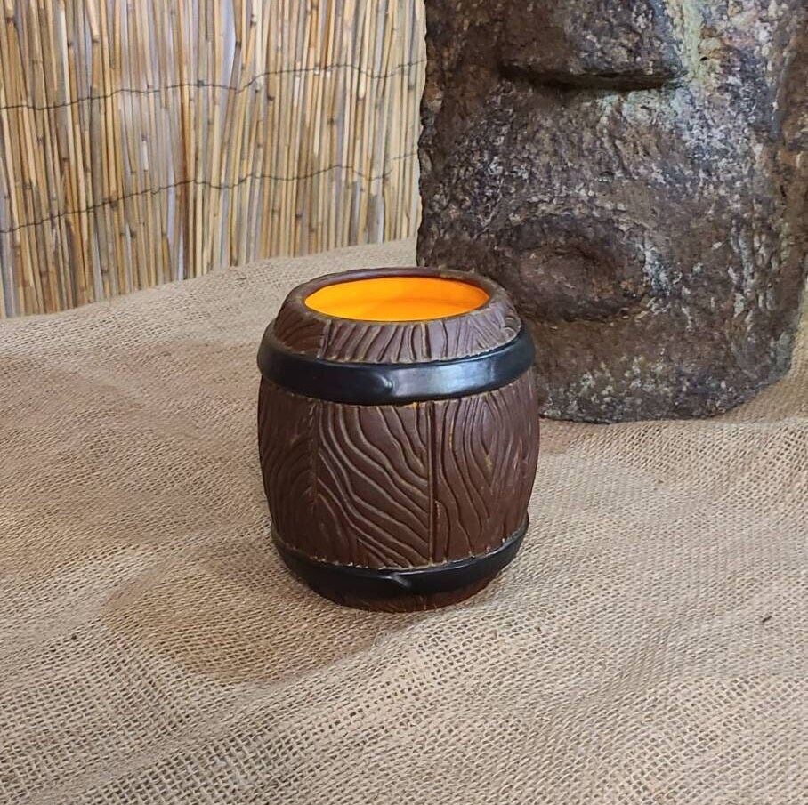 Rum Barrel Tiki Mug 16oz Etsy
