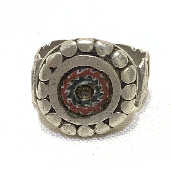 Ethnic Sahrawi chevron ring - image 1