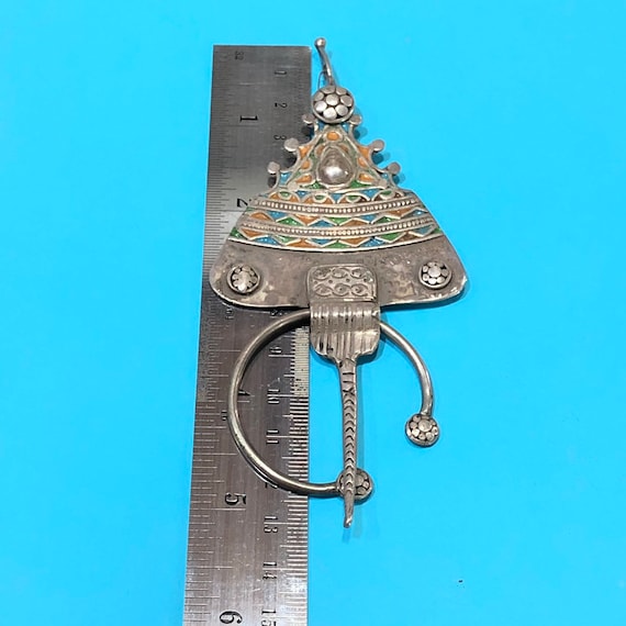 Antique Berber brooch. Moroccan fibula - image 2