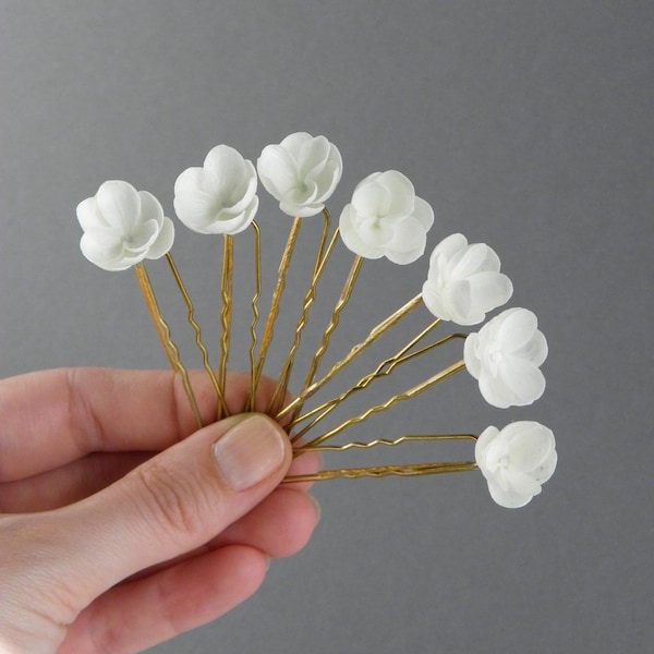 Épingles à cheveux de mariée, accessoires pour cheveux petites fleurs, casque de mariage floral pour la mariée