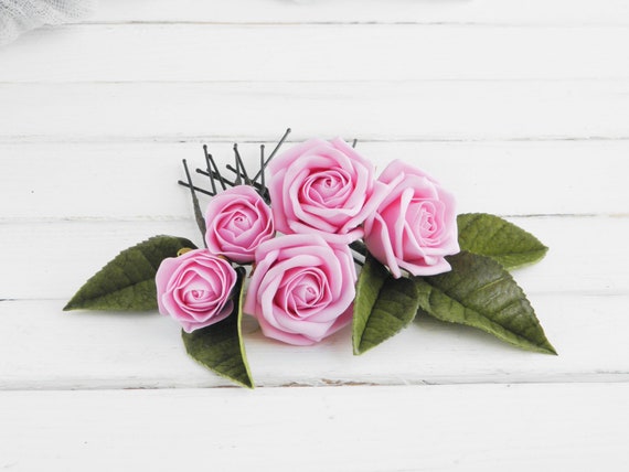 small roses for hair