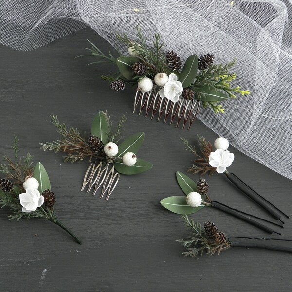 Winter Wedding Hair Etsy