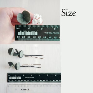 Bobby Ruler Eucalyptus Hair Piece Babys Breath Hair Pins Wedding Headpiece for ...