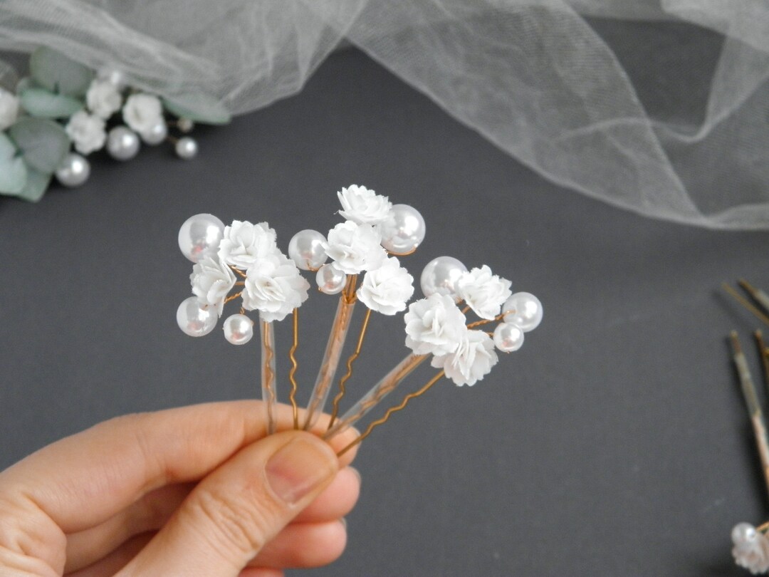gypsophila bridal headpiece