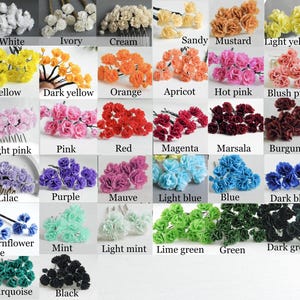 Gypsophila hair pins Babys breath hair pins Flower hair pins Bridal hair piece Small wedding headpiece for bride image 14