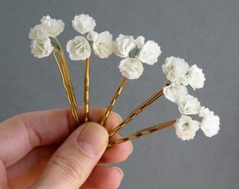 Schleierkraut Haarnadeln Schleierkraut Blume Braut Haarteil Kleine Hochzeit Kopfschmuck für Braut