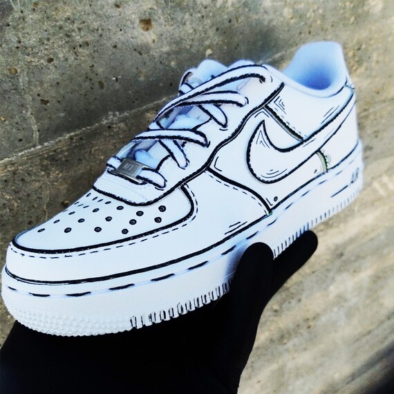 nike air force 1 custom cartoon