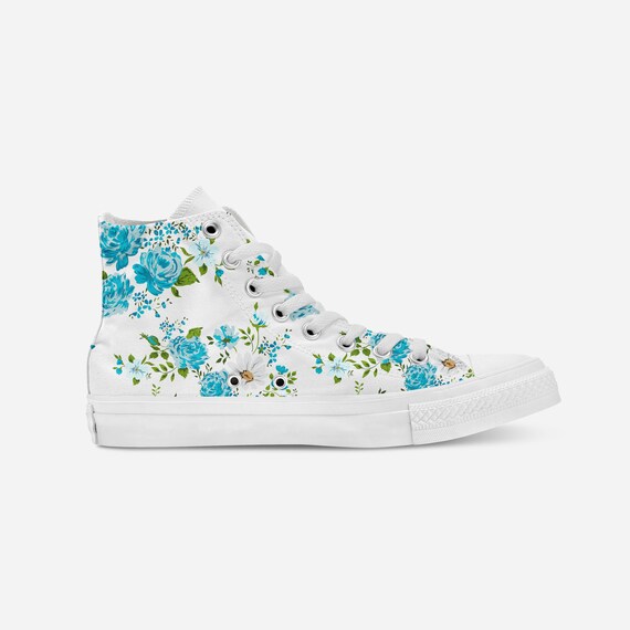 converse shoes flowers
