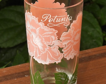Vintage Boscul “Petunia” Peanut Butter Glass Swanky Swig